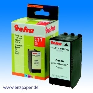 Geha 50604 - Tintenpatrone, 6-farbig, kompatibel zu Canon BCI-62