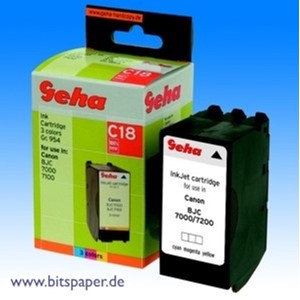 Geha 50581 - Tintenpatrone, 3-farbig, kompatibel zu Canon BCI-61Bk