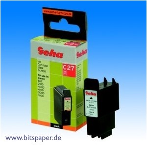 Geha 50383 - Tintenpatrone, schwarz, kompatibel zu Canon BCI-21Bk