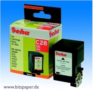 Geha 50406 - Druckerpatrone, schwarz, kompatibel zu Canon BC-20Bk