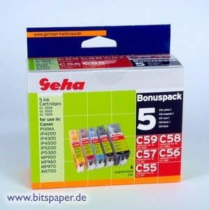 Geha 44825 - Tintenpatronen Set mit Chip