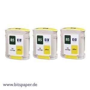 HP C9433AE - 85 Tintentank yellow 3er Pack