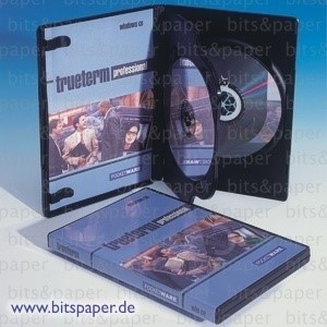 cdtools 93042-2 - 2-DVD Box schwarz, mit Klapptray