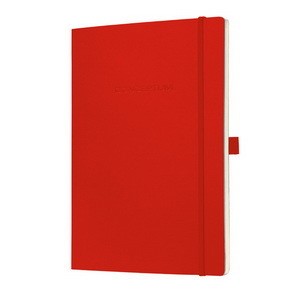 Sigel CO216 - Notizbuch Conceptum, rot, blanko mit Linienpapier, 187x270 mm