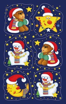 Sigel CS104 - Weihnachts-Sticker, Funny Christmas, verschiedene Motive