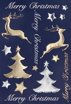 Sigel CS215 - Weihnachts-Sticker Classic, Trees and Stars