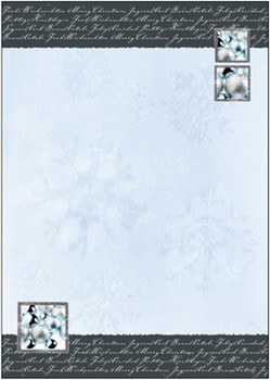Sigel DP448 - Weihnachts-Motiv-Papier, Frost Pattern