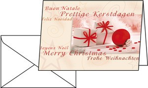 Sigel DS365 - Weihnachts-Karten (inkl. Umschläge), X-Mas Present