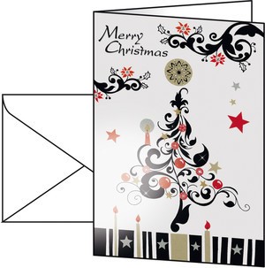Sigel DS394 - Weihnachts-Karten (inkl. Umschläge), Arabesque