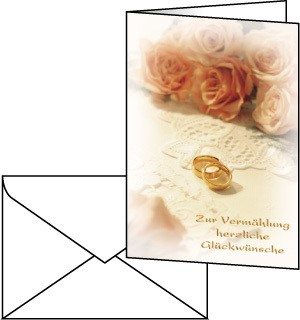 Sigel DS606 - Hochzeitskarte Cosma, 220g