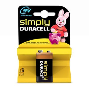 Duracell DUR005778 - Simply Alkaline Batterie, 9V