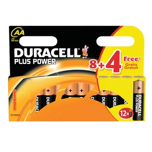 Duracell DUR018167 - Plus Power Batterien, AA  8+4er Pack