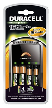 Duracell DUR022089 - Charger CEF15 mit 4AA