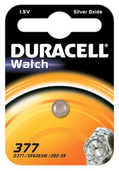 Duracell DUR936830 - DURACELL Uhren-Batterie, 377