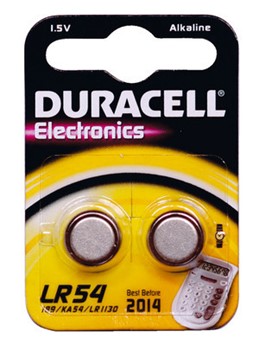 Duracell DUR936908 - DURACELL Elektro-Batterie, LR54, 2er Pack