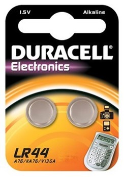 Duracell DUR936915 - Elektronik-Batterie LR44 2er Pack