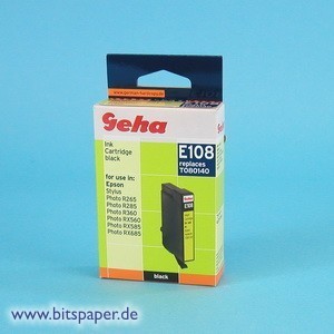 Geha 45686 - Tintenpatrone schwarz, kompatibel zu Epson T0801