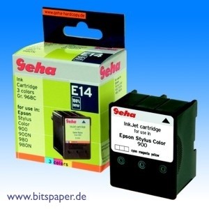 Geha 51427 - Tintenpatrone, 3-farbig, kompatibel zu Epson T005