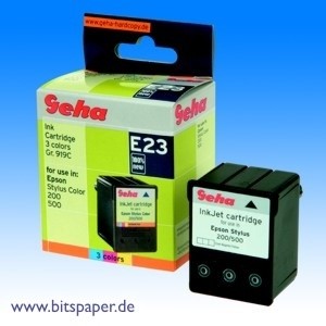 Geha 51267 - Tintenpatrone, 3-farbig, kompatibel zu Epson S020097
