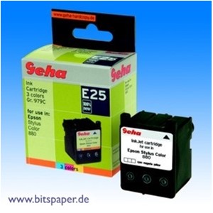 Geha 51724 - Tintenpatrone, 3-farbig, kompatibel zu Epson T020