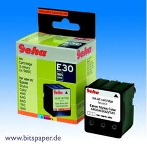 Geha 50765 - Tintenpatrone, 3-farbig, kompatibel zu Epson S020191, S020089