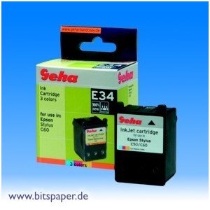 Geha 51007 - Tintenpatrone, 3-farbig, kompatibel zu Epson T029