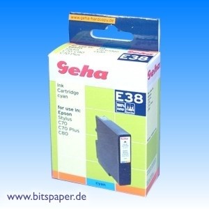 Geha 47932 - Tintenpatrone, cyan, kompatibel zu Epson T0322
