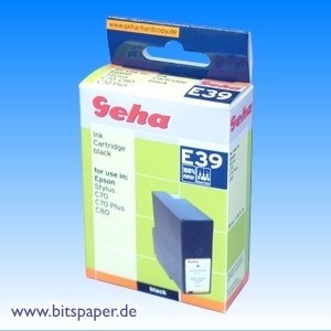 Geha 47918 - Tintenpatrone, schwarz, kompatibel zu Epson T0321