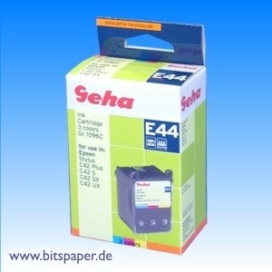 Geha 48014 - Tintenpatrone, 3-farbig, kompatibel zu Epson T037