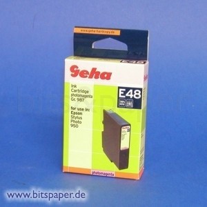 Geha 48175 - Tintenpatrone, photo magenta, kompatibel zu Epson T0336