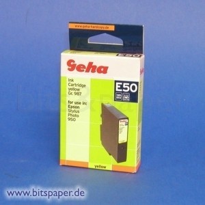 Geha 48137 - Tintenpatrone, yellow, kompatibel zu Epson T0334