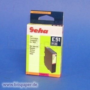 Geha 48113 - Tintenpatrone, magenta, kompatibel zu Epson T0333