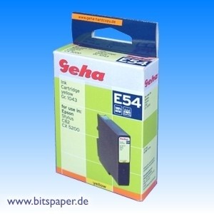 Geha 48236 - Tintenpatrone, yellow, kompatibel zu Epson T0424