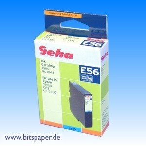 Geha 48199 - Tintenpatrone, cyan, kompatibel zu Epson T0422