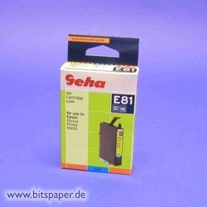 Geha 48670 - Tintenpatrone, cyan, kompatibel zu Epson T0542