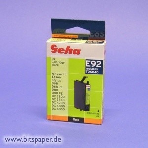 Geha 48953 - Tintenpatrone schwarz, kompatibel zu Epson T0611