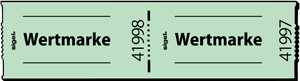 Sigel GR551 - Gutscheinmarken-Rollen Wertmarke, grün