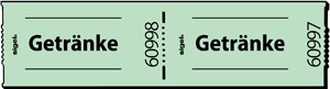 Sigel GR651 - Gutscheinmarken-Rollen Getränke, grün