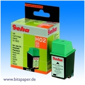 Geha 52042 - Druckerpatrone, schwarz, kompatibel zu HP Nr. 26 (51626A)