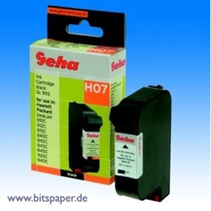 Geha 52004 - Druckerpatrone, schwarz, kompatibel zu HP Nr. 15 (C6615D)