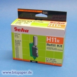 Geha H11R - Refill Komplett Set, für HP Nr. 45, 51645A
