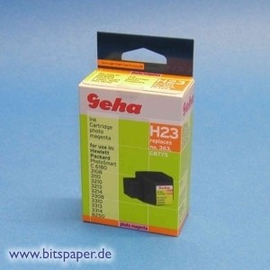 Geha 52363 - Tintenpatrone photo magenta kompatibel zu HP 363er Serie C8775
