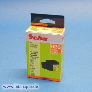 Geha 52769 - Tintenpatrone magenta, kompatibel zu HP 363er Serie C8772