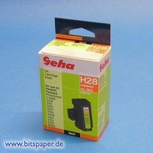 Geha 53117 - Tintenpatrone schwarz, kompatibel zu HP 363er Serie C8721