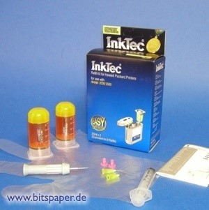 InkTec HPI-2042Y - Nachfülltinte Komplett Set yellow für HP Nr. 10
