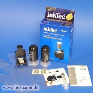 InkTec HPI-3027D - Nachfülltinte Komplett Set schwarz für HP Nr. 27