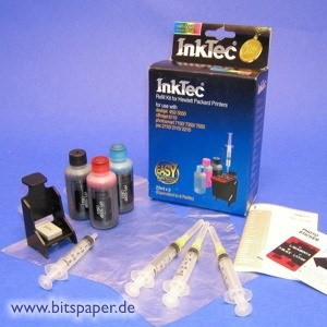 InkTec HPI-5058P - Nachfülltinte Komplett Set 3-farbig Photo 3x25ml f. HP C5010A