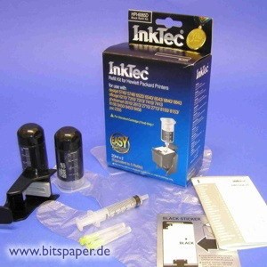 Inktec HPI-6065D - InkTec Nachfülltinte Komplett Set für HP Tintenpatrone Nr. 338