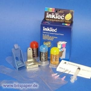InkTec HPI-8425C - Nachfülltinte Komplett Set 3-farbig für HP Nr. 25