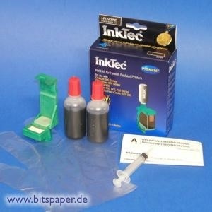 InkTec HPI-8429ND - Nachfülltinte Komplett Set schwarz für HP Nr. 29 und 20